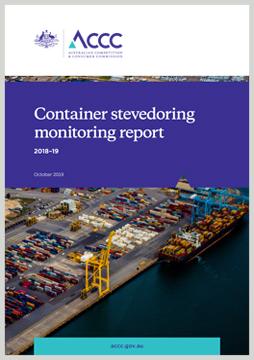 Container stevedoring monitoring report 2018-19 cover