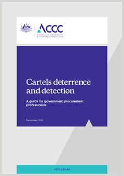 Cartels deterrence and detection-a guide for government procurement professionals cover
