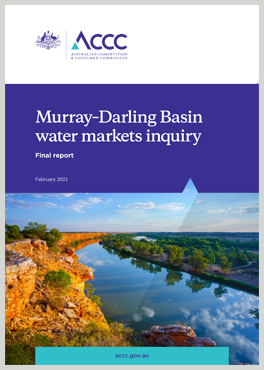 Murray-Darling Basin water markets inquiry - final report cover