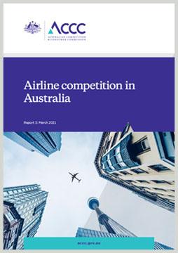 Airline competition in Australia - March 2021 report cover