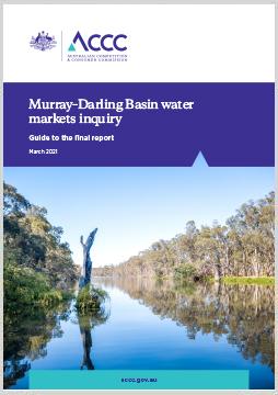 Guide to the Murray-Darling Basin water markets inquiry final report cover