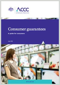 Consumer guarantees: A guide for consumers cover