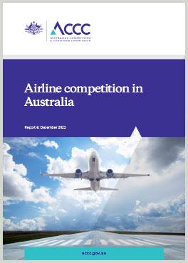 Airline competition in Australia - December 2021 report cover