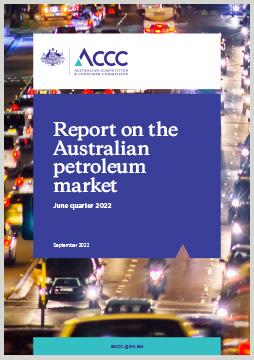 Quarterly report on the Australian petroleum market - June quarter 2022 cover