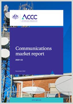 ACCC communications market report 2021-22 cover