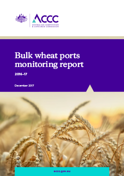 Bulk Wheat Ports Monitoring report 2016-17 cover