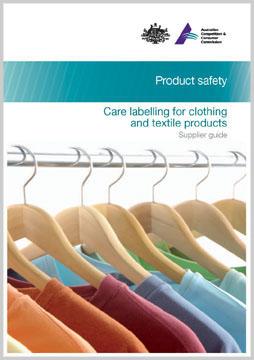 Care labelling for clothing and textile products: supplier guide cover