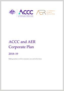ACCC AER Corporate Plan 2018-19