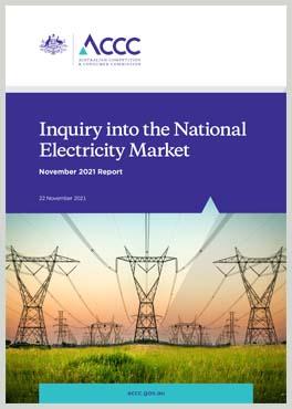Inquiry into the National Electricity Market - November 2021 report cover