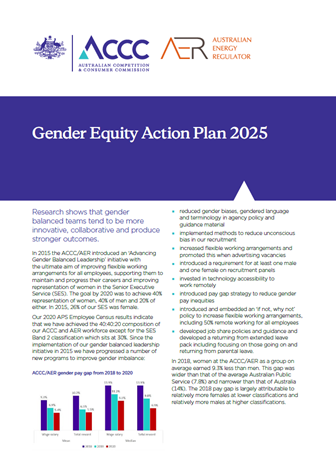 Gender Equity Action Plan 2025 cover