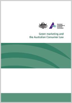 Green marketing and the Australian Consumer Law cover