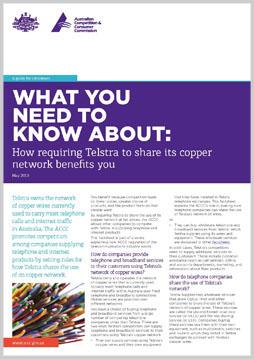 How requiring Telstra to share its copper network benefits you cover