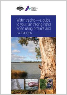 Water trading - a guide to your fair trading rights when using brokers and exchanges cover