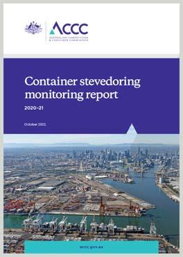 Container stevedoring monitoring report 2019-20 cover