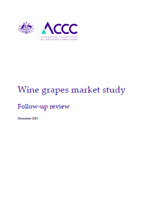 Wine grapes market study follow-up report cover